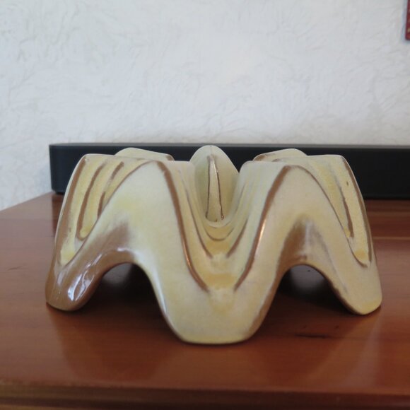 Vintage Frankoma Casserole/Bean Pot Warming Stand Base WA1 Desert Gold - Picture 4 of 7